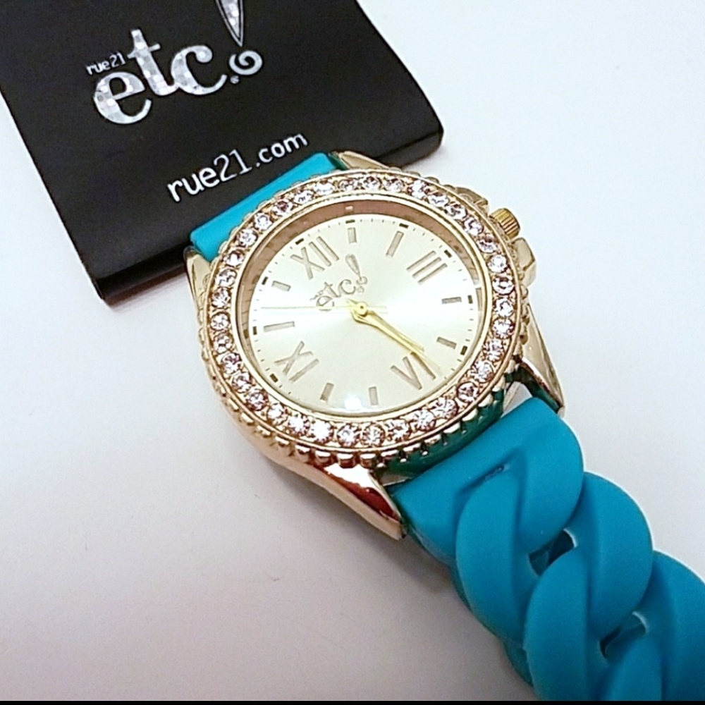 Teal & Gold Watch